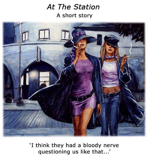 Larnaca Police Station, a painting by Theo Michael