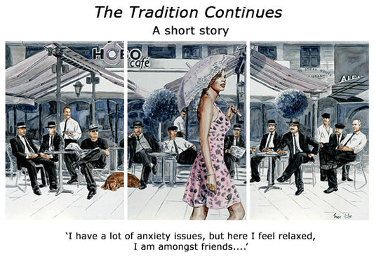 A short story by Theo Michael to accompany his painting The Tradition Continues