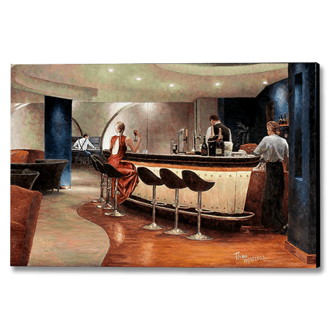 Art noir Fine Art Prints, The Chess Players by Theo Michael – Art by Theo  Michael