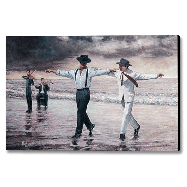 Beautiful Dance Painting by the beach. A Fine Art Print titled The Beach Quartet by Theo Michael