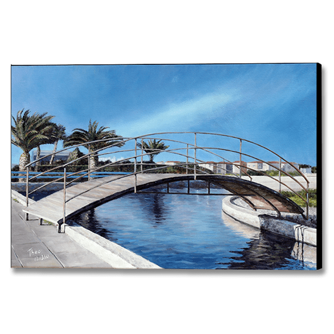 Mediterranean Canvas Print by Theo Michael, Reflections