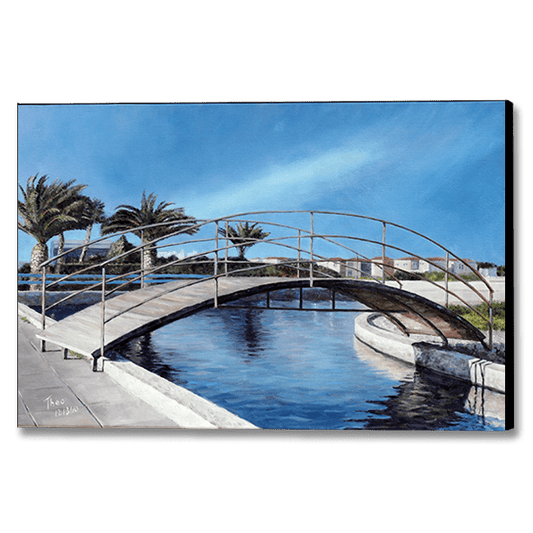 Mediterranean Canvas Print by Theo Michael, Reflections