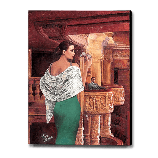 Theo Michael Canvas print of the Shaftesbury Theatre London