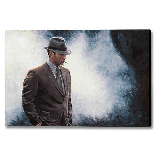 The Private Eye, an original oil painting by Theo Michael