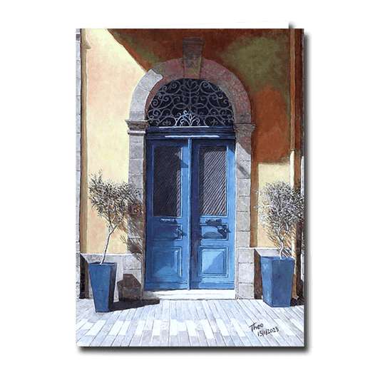 Designer Greeting Card after the oil painting The Leventis Museum by Theo Michael