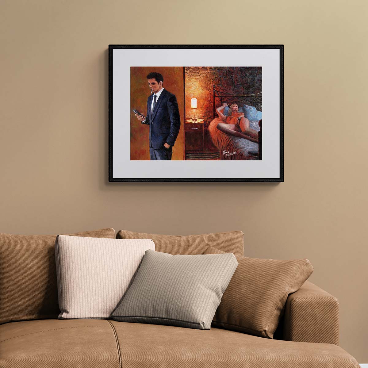 Fine Art Print, Be Naked When I Get Home by Theo Michael