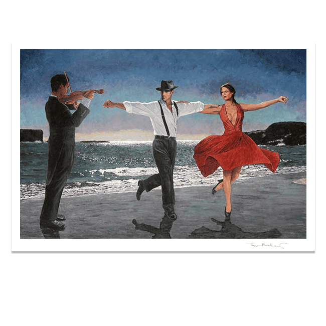 Art Noir Fine Art Print by Theo Michael, Moonlight Dancers
