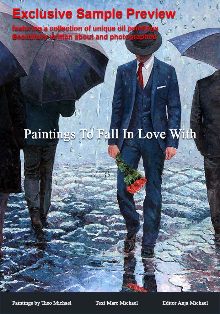 Art book Paintings To Fall In Love With by Theo Michael front cover preview