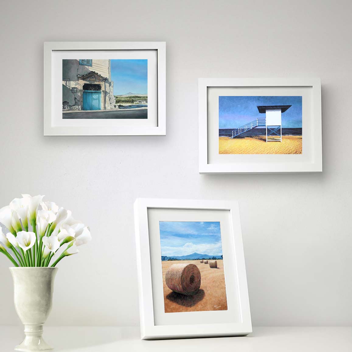 The Lifeguard Tower original greeting card collections by Theo Michael