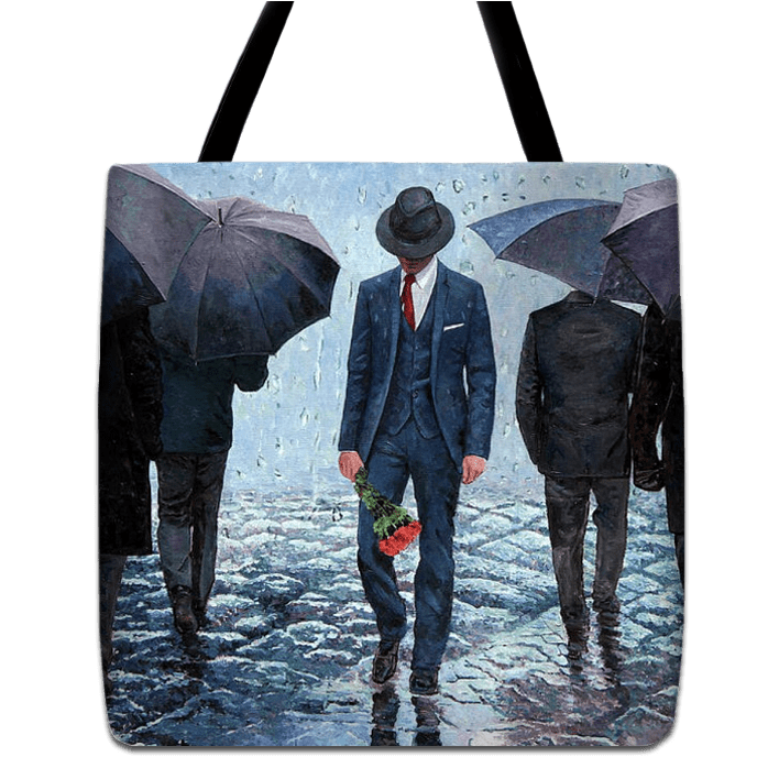 Tote Bag with an original art design by Theo Michael , featuring the painting The Long Goodbye