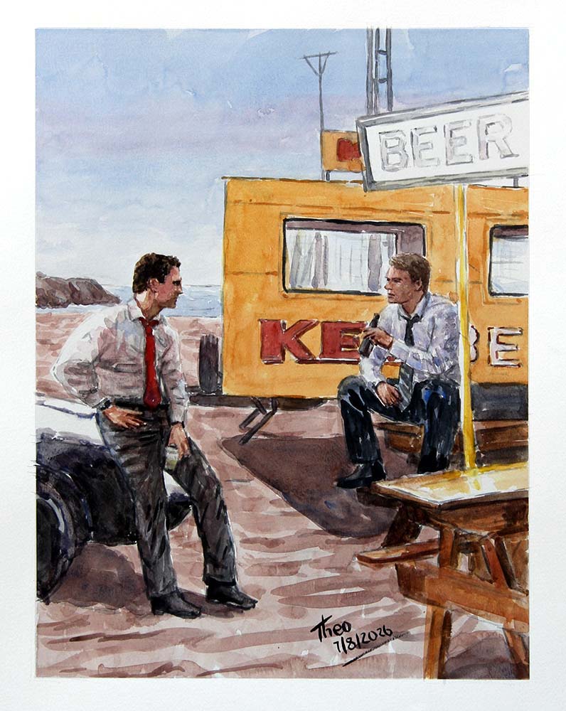 Watercolour painting The Keo Van