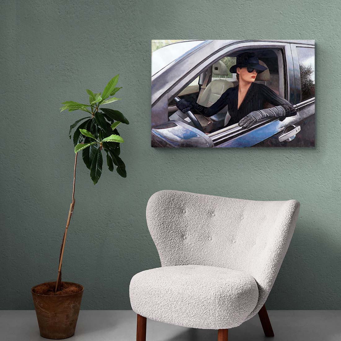 art noir painting Femme Noir. Immerse Yourself in the Artistic World of Theo Michael: Canvas Art for Every Taste