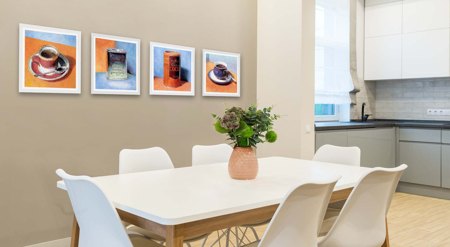 Wall Decor for the kitchen, oil paintings for the kitchen by Theo Michael