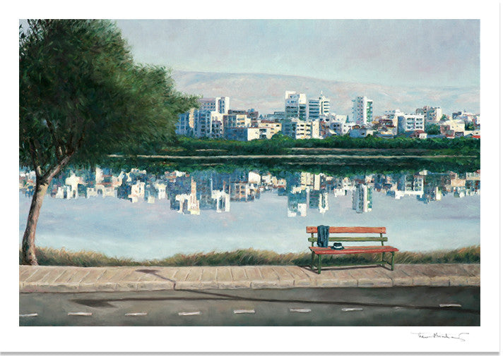 Mediterranean Fine Art Print by Theo Michael, Larnaca Salt Lake in Cyprus