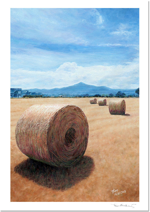 Mediterranean Fine Art Print by Theo Michael, Haystacks in Cyprus