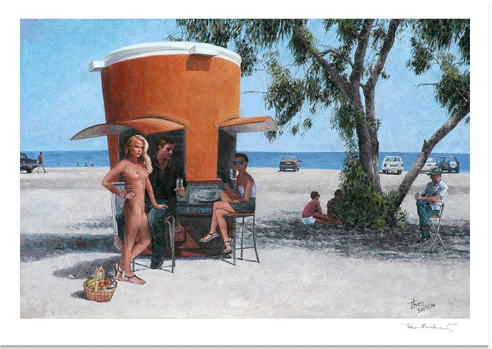 Mediterranean Fine Art Print by Theo Michael, The Picnic Basket