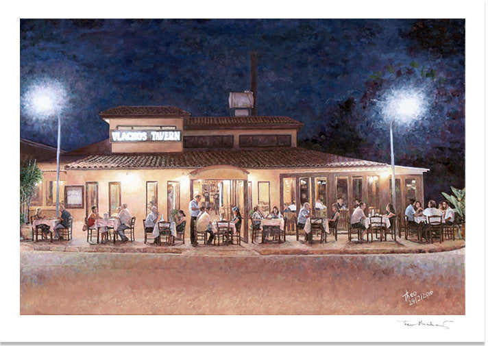 Fine Art Print by Theo Michael, Vlachos Tavern in Larnaca