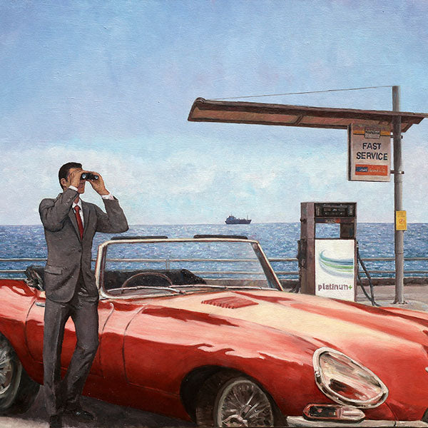 Art Noir Wall Art by Theo Michael, E-Type by the sea