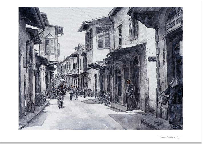 Cyprus Traditions Cyprus Life, Larnaca town 1950s, a fine art print