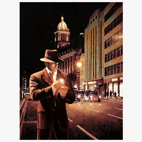 Streets of London, an oil painting by Theo Michael