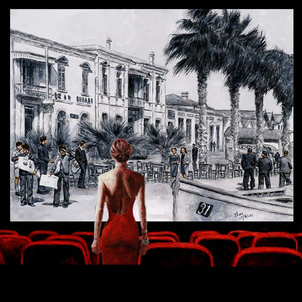 Wall art by Theo Michael, Glimpse Into The Past