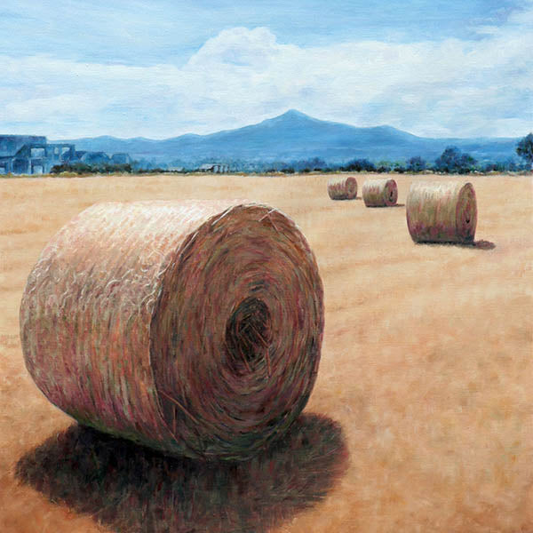 Mediterranean Wall art by Theo Michael, Haystacks in Cyprus