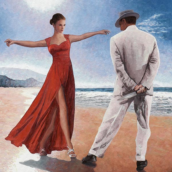 Art Noir paintings by Theo Michael, The Last Dance