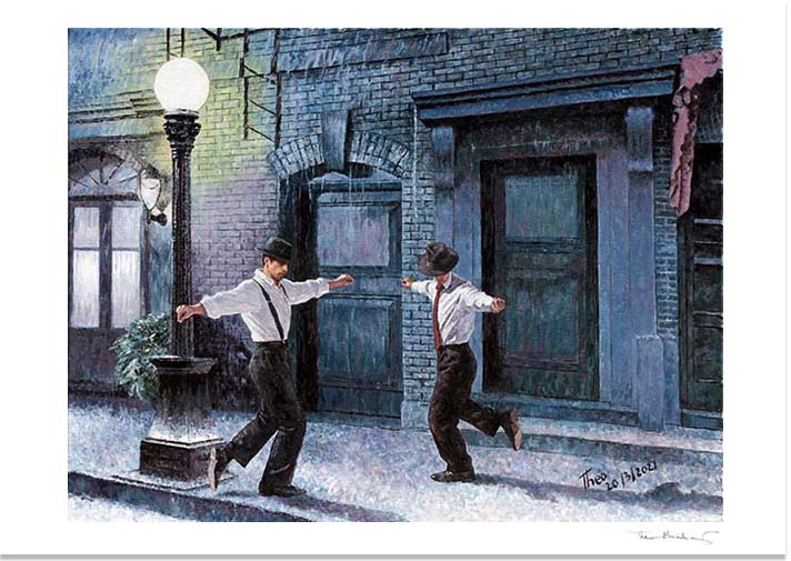 Fine Art Print, Dancing In The Rain by Theo Michael