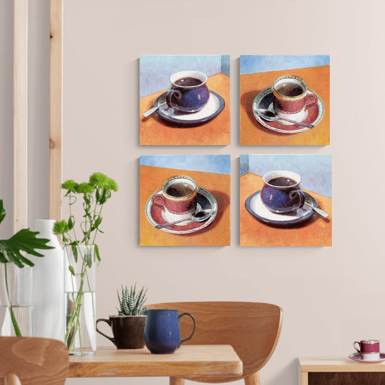 denby cup oil painting from art by Theo Michael