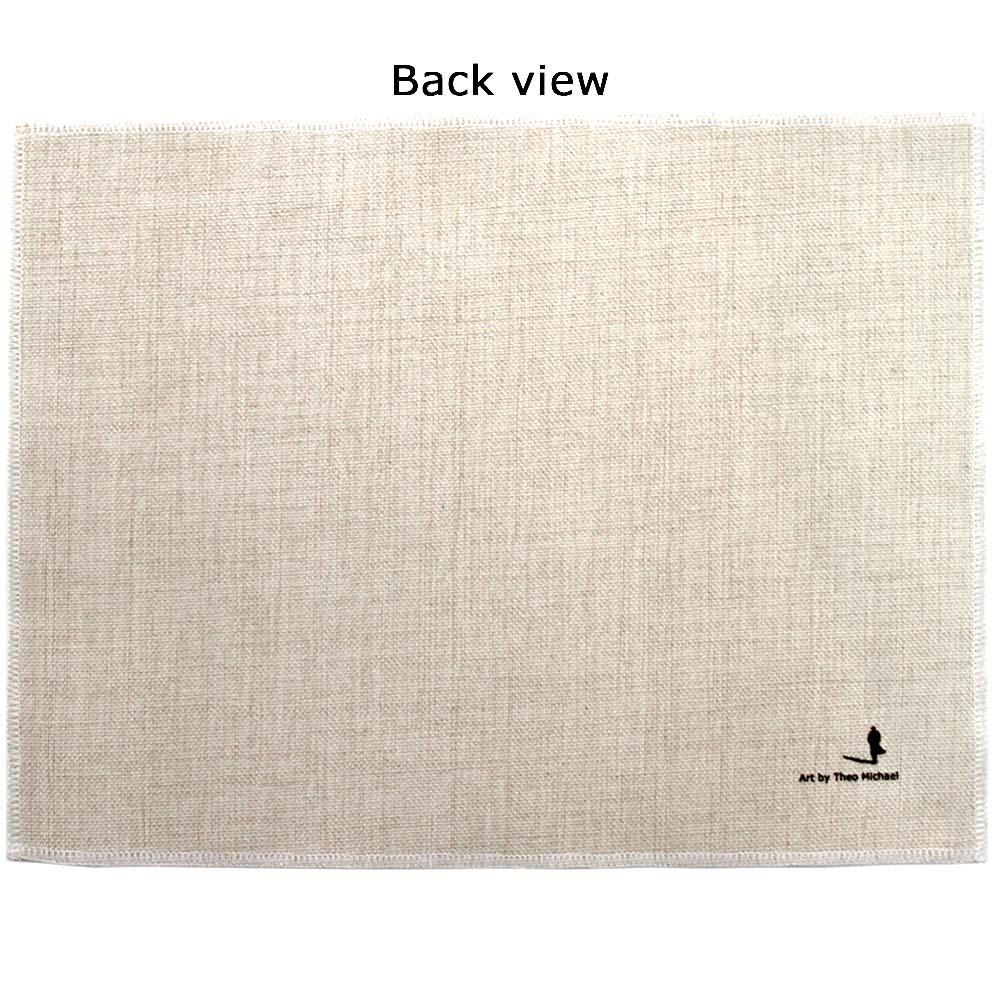 Place mat, Mediterranean design back view