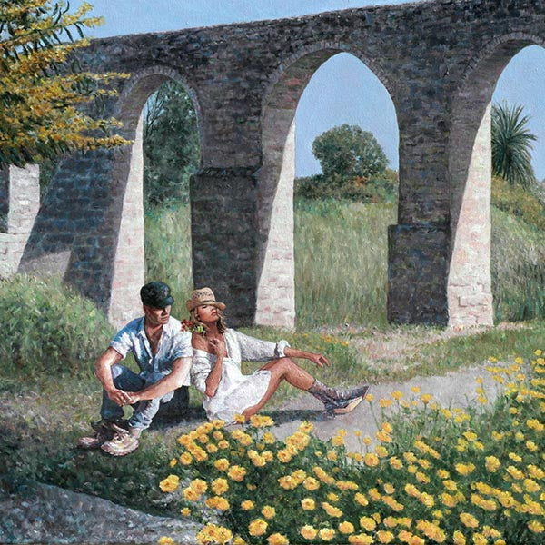 Mediterranean Wall Art by Theo Michael, Kamares Aqueduct in Larnaca