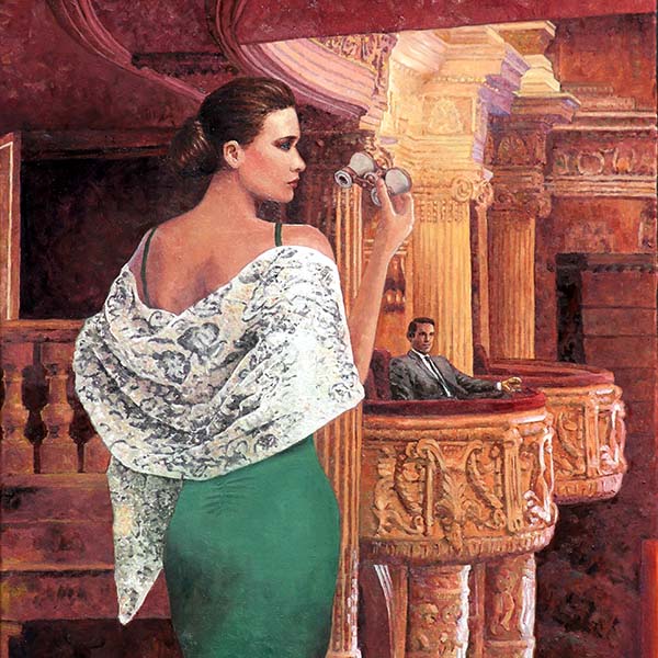 Theo Michael Shaftesbury Theatre an original oil painting