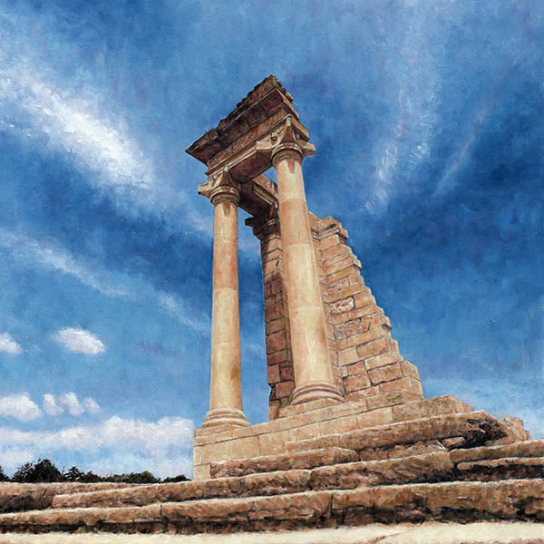 Mediterranean Wall Art by Theo Michael, Temple Of Apollo Kourion Cyprus