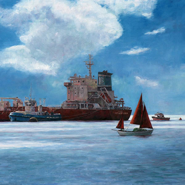 Mediterranean Wall art by Theo Michael, The Tanker in Cyprus