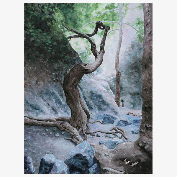 Mediterranean Wall art by Theo Michael, Cyprus woodland scene