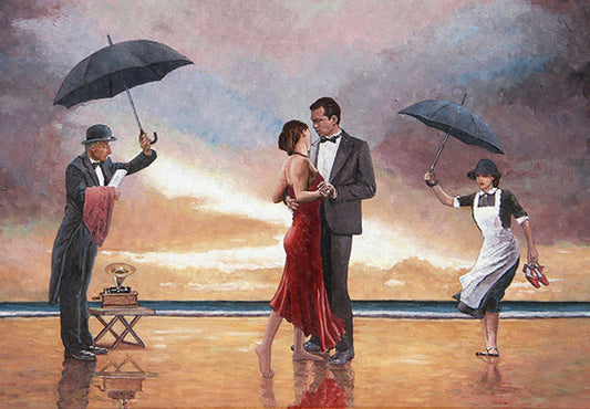 Homage to the Singing Butler, an oil painting by Theo Michael