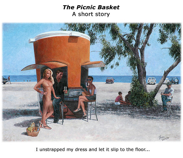 The Picnic Basket an oil painting by the artist Theo Michael