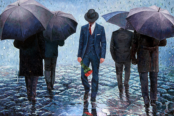 Art noir Fine Art Prints, The Chess Players by Theo Michael – Art by Theo Michael