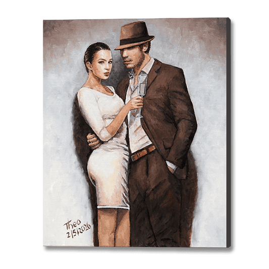 Figurative oil painting, The Last Toast
