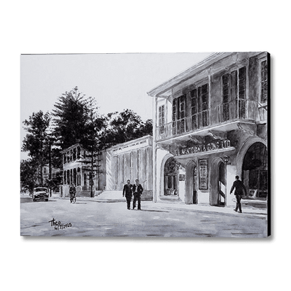 Cyprus painting, Mandovani and Sons by Theo Michael