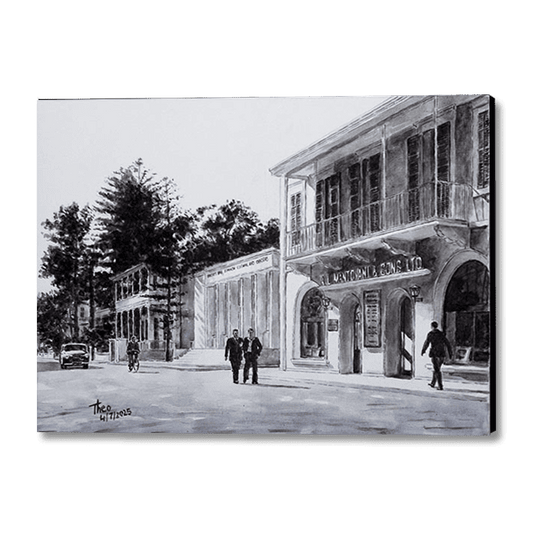 Cyprus painting, Mandovani and Sons by Theo Michael