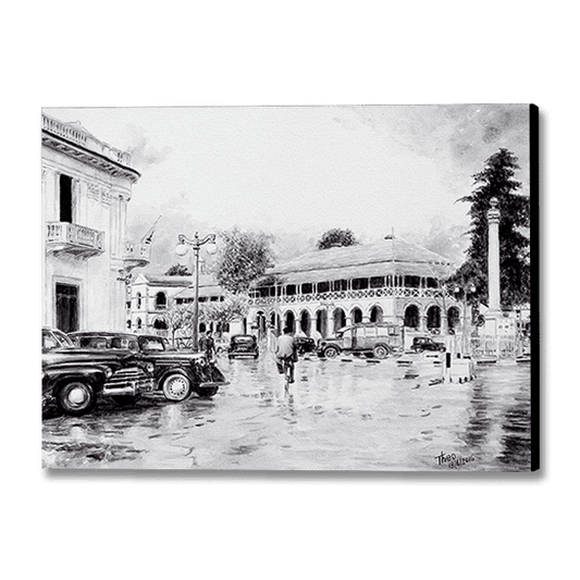 Mediterranean Canvas Print by Theo Michael, Ataturk Square Nicosia