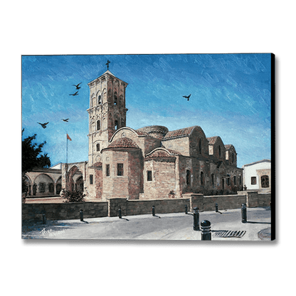 Mediterranean Canvas Print by Theo Michael, St Lazarus Church in Larnaca, Cyprus
