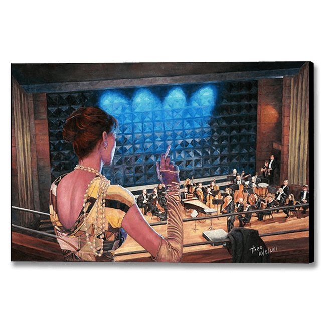 Romantic Canvas Print of The Rehearsal, by Theo Michael