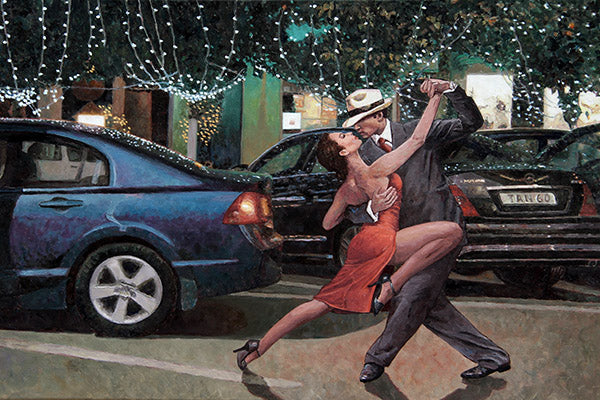 Dance art, an oil painting by Theo Michael, Dance To The End of Love