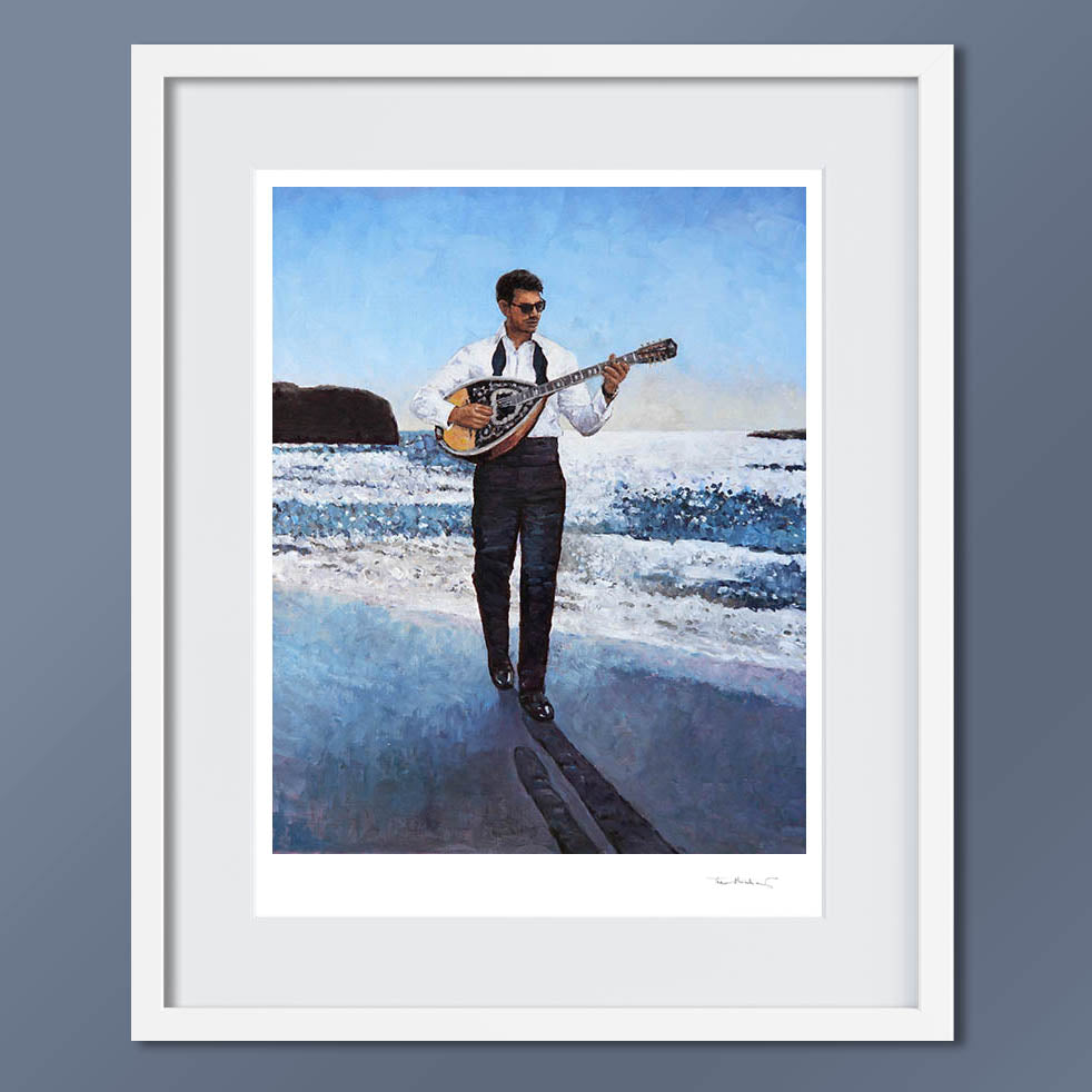 The Bouzouki Player by the Beach