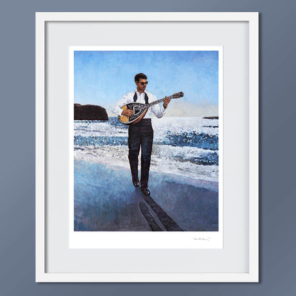 The Bouzouki Player by the Beach