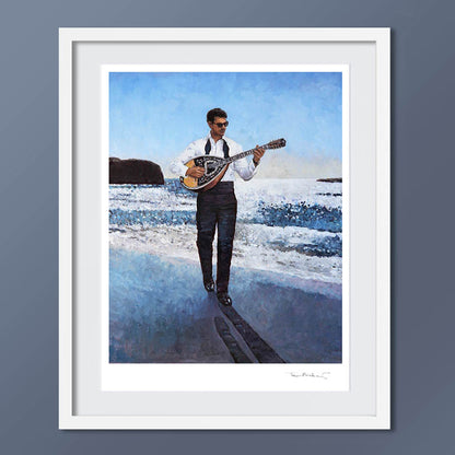 The Bouzouki Player by the Beach