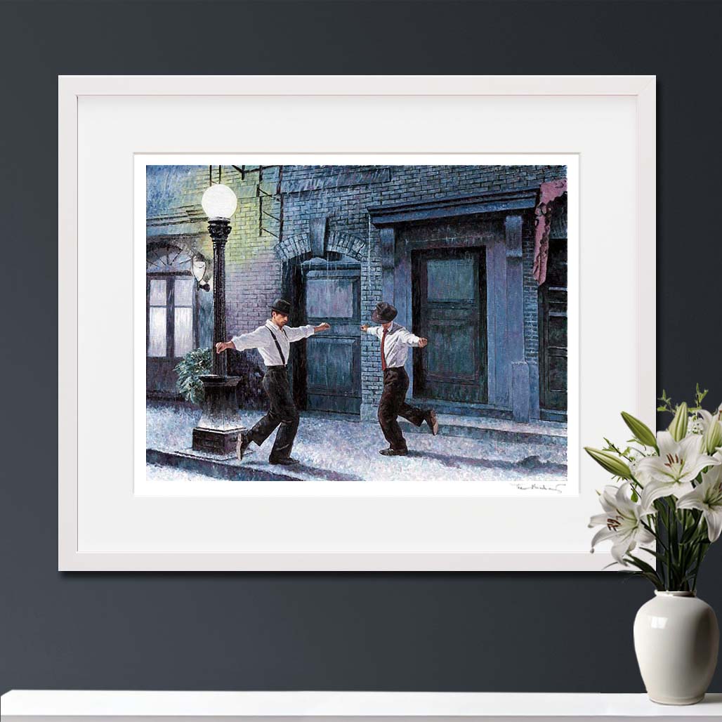 Fine Art Print Dancing In The Rain by Theo Michael, inspired by the movie Singing In The Rain