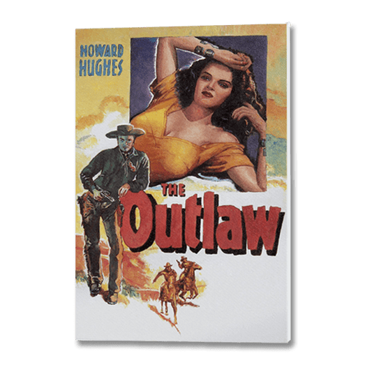 oil painting by Theo Michael of the movie poster The Outlaw starring Jane Russell